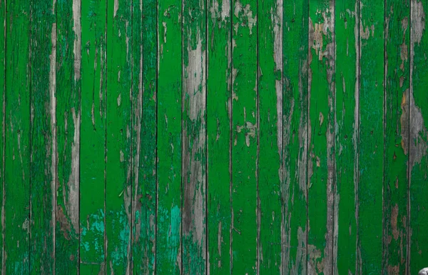 Texture Old Green Fence — Stock Photo, Image