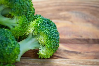 Küçük bir parça brokoli.