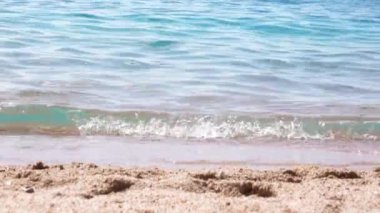 İnsanlar deniz kıyısında yürür