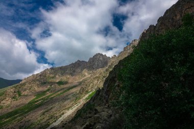 Dağların güzel manzarası