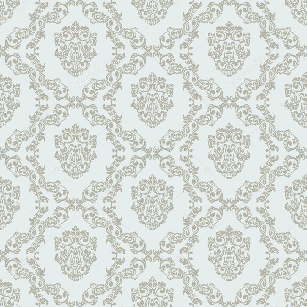 Baroque seamless pattern background. Vector illustration