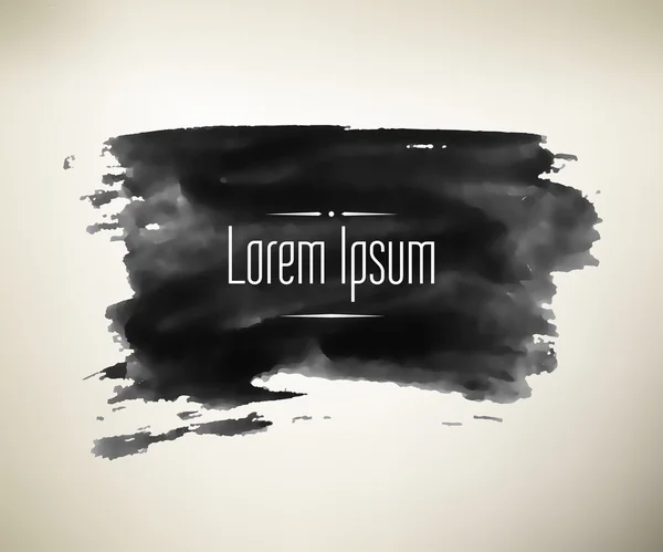 El yapımı siyah mürekkep arka tarafından fırça boyalı. Vektör çizim