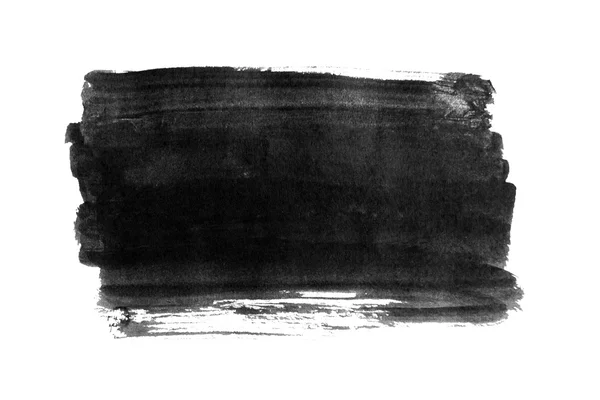Fundal de cerneală neagră pictat de perie. Ilustrație — Fotografie, imagine de stoc