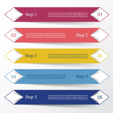 Vektör satırları Infographic. 
