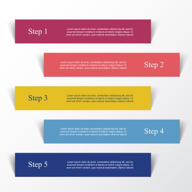 Vektör satırları Infographic. 
