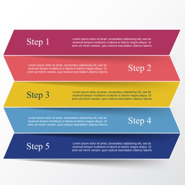 Vektör satırları Infographic. 