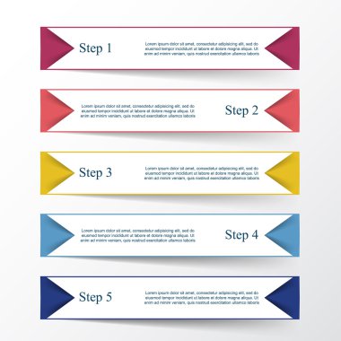 Vektör satırları Infographic. 