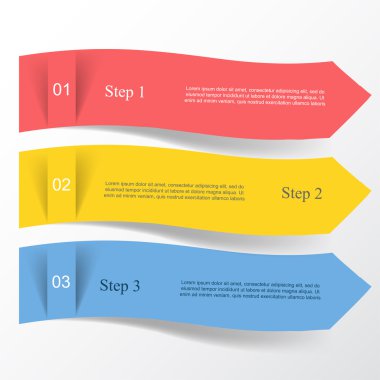 vektör satırları okları Infographic. 