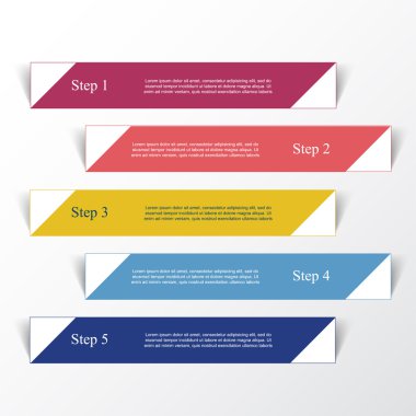 vektör satırları okları Infographic. 