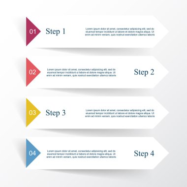 vektör satırları okları Infographic. 