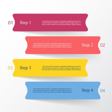 Vektör satırları Infographic. 
