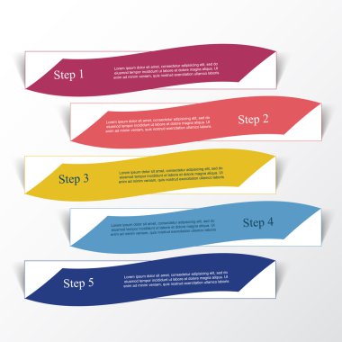 vektör satırları okları Infographic. 