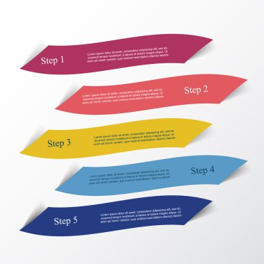 vektör satırları okları Infographic. 