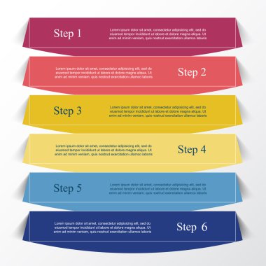 vektör satırları okları Infographic. 