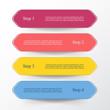 vektör satırları okları Infographic. 