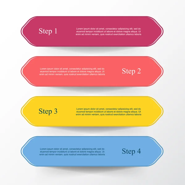 Linee vettoriali frecce infografiche . — Vettoriale Stock