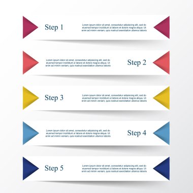 Vektör satırları Infographic. 