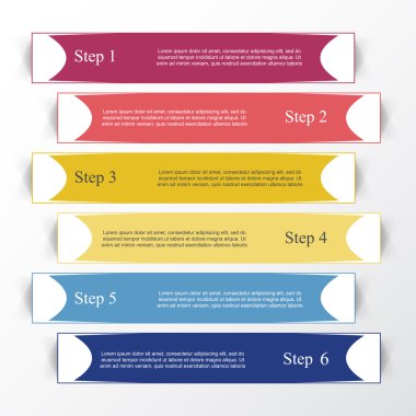 vektör satırları okları Infographic. 