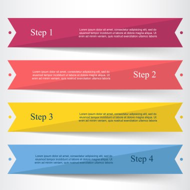 vektör satırları okları Infographic. 