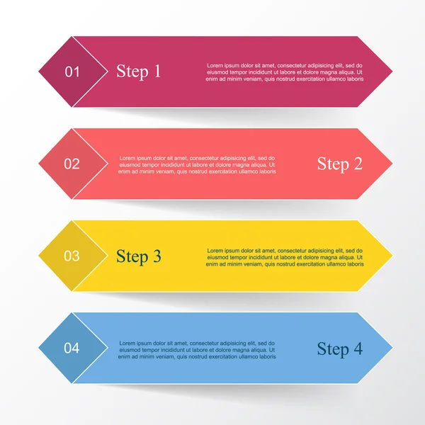 Linee vettoriali frecce infografiche . — Vettoriale Stock