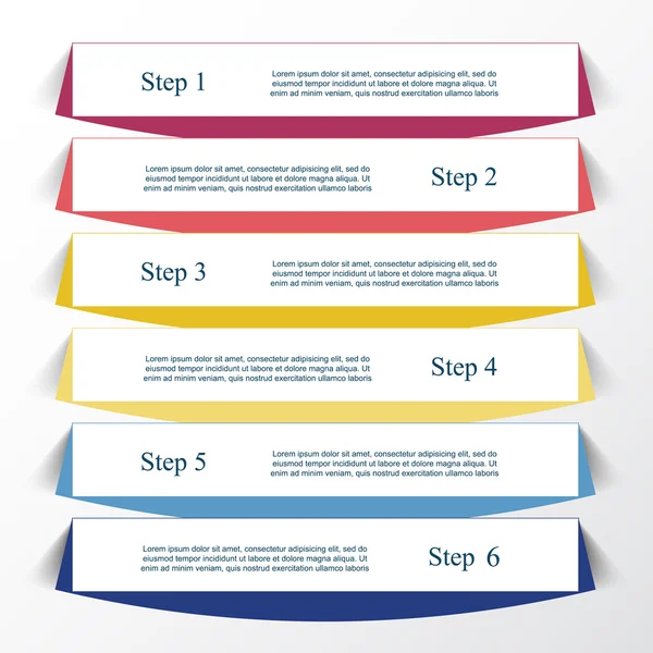 Vektorlinien Pfeile Infografik. — Stockvektor