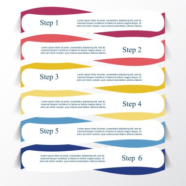vektör satırları okları Infographic. 