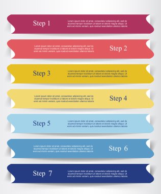 vektör satırları okları Infographic. 