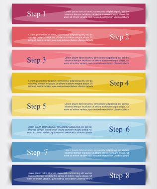 vektör satırları okları Infographic. 