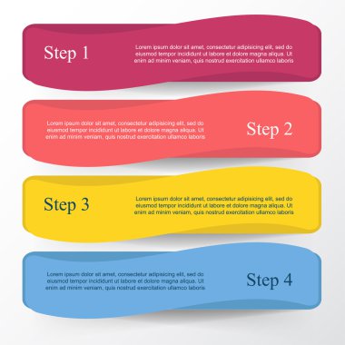 Vektör satırları Infographic. 