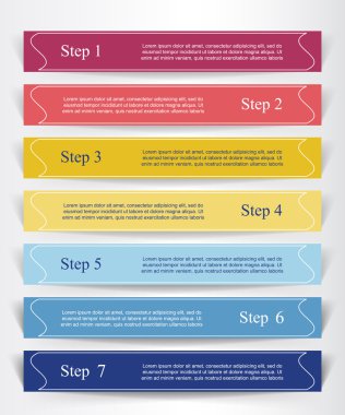 vektör satırları okları Infographic. 