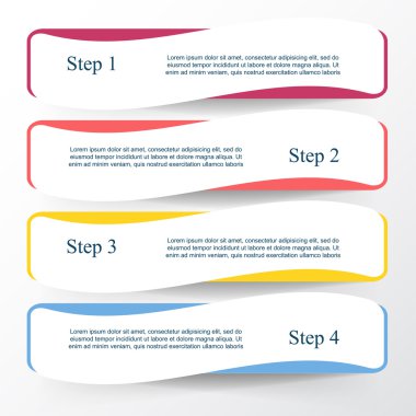 vektör satırları okları Infographic. 