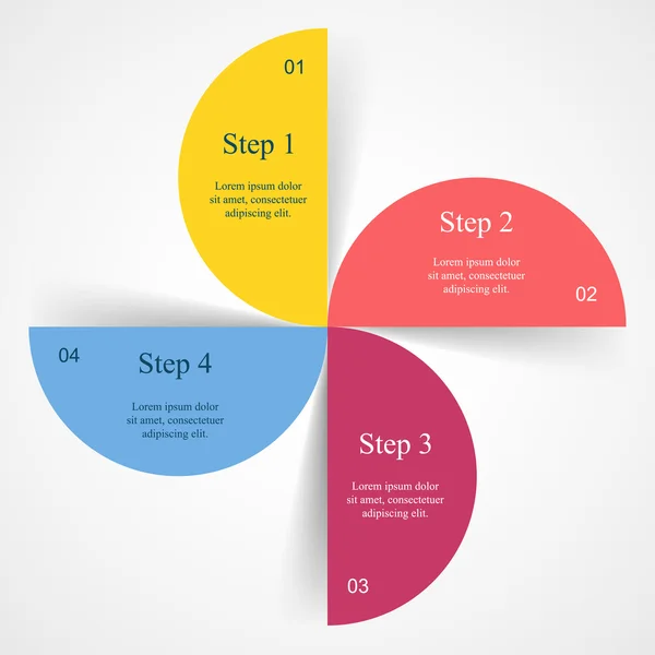 Modelo de infográfico vetorial —  Vetores de Stock