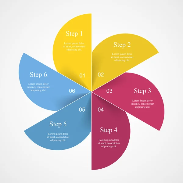 Modelo de infográfico vetorial —  Vetores de Stock