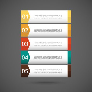 Vektör satırları Infographic. 