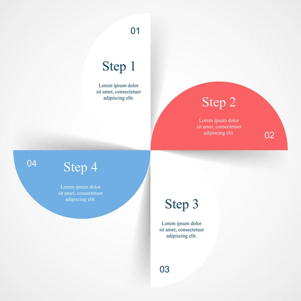 Modello di infografica vettoriale — Vettoriale Stock