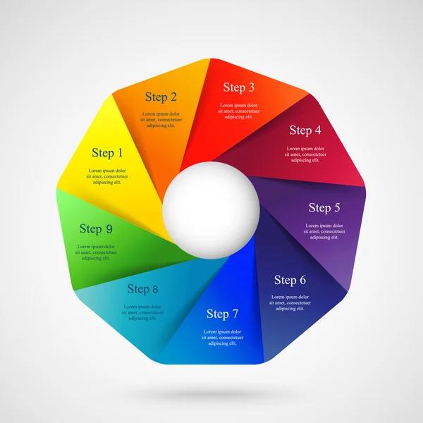 Plantilla de infografía vectorial — Archivo Imágenes Vectoriales