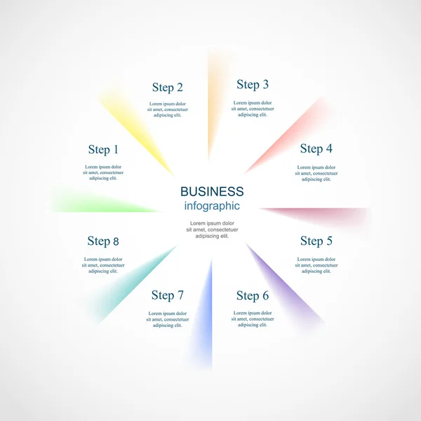 Modelo de infográfico vetorial — Vetor de Stock