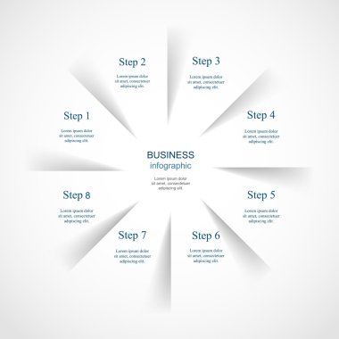 Vektör bilgi şablonu