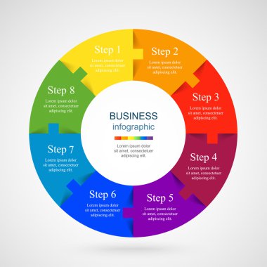 Vektör bilgi şablonu