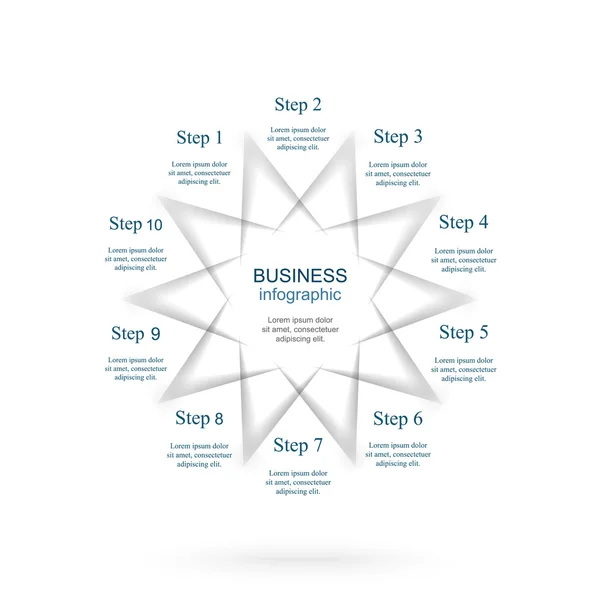 Вектор інфографіки шаблон — стоковий вектор