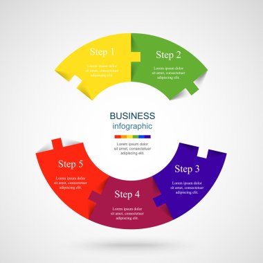 Vektör bilgi şablonu