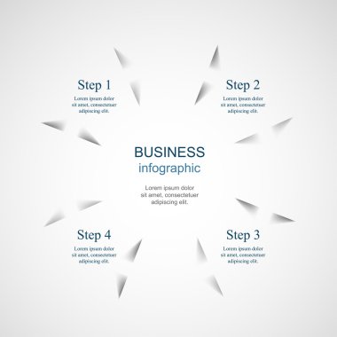 Vektör bilgi şablonu