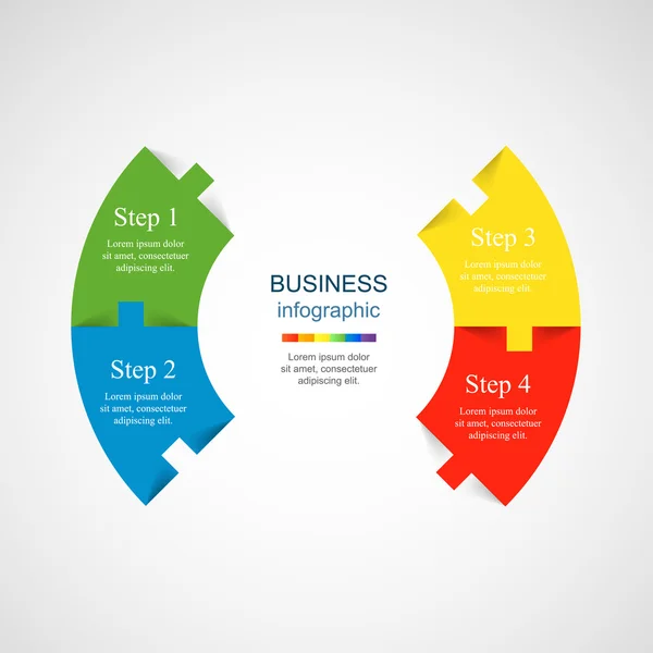 Vektorns infografiska mall — Stock vektor