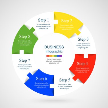 Vektör bilgi şablonu