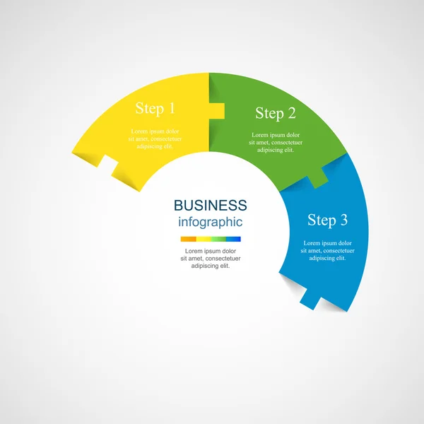 Modelo de infográfico vetorial —  Vetores de Stock