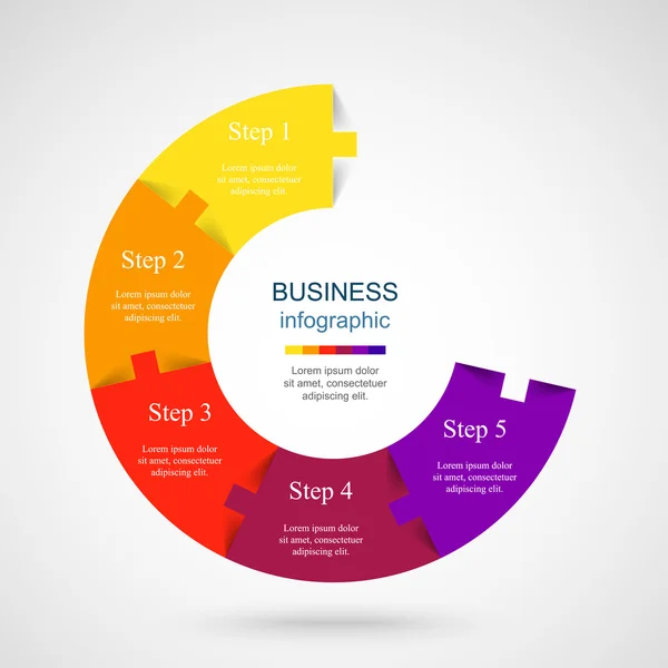 Infografická šablona vektoru — Stockový vektor