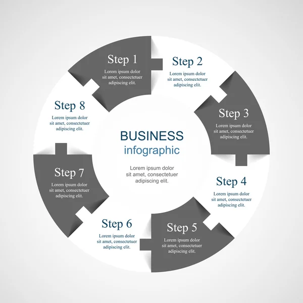 Vector infographic template — Stock Vector