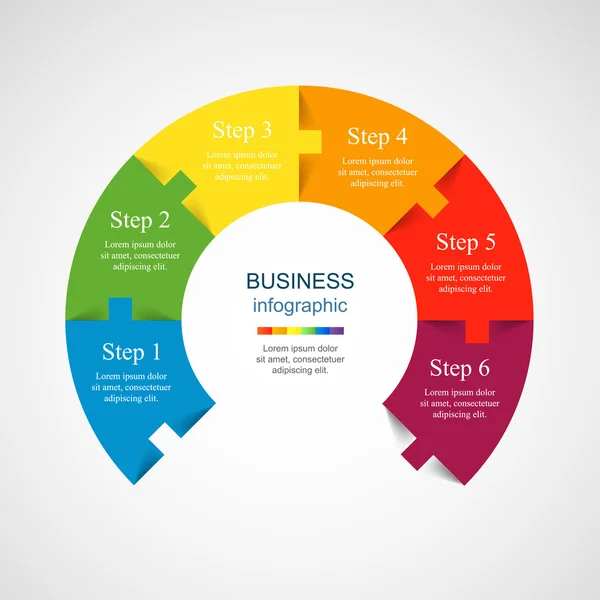 Vector infographic template — Stock Vector