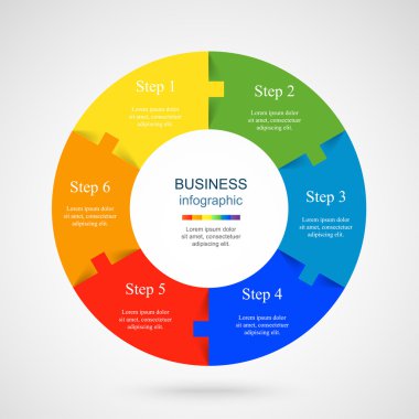 Vektör bilgi şablonu