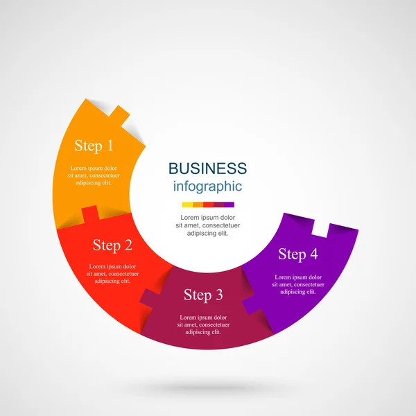 Wzór infograficzny wektora — Wektor stockowy